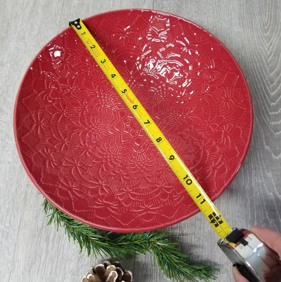 Beautiful Red Holiday bowl - Picture 6 of 8